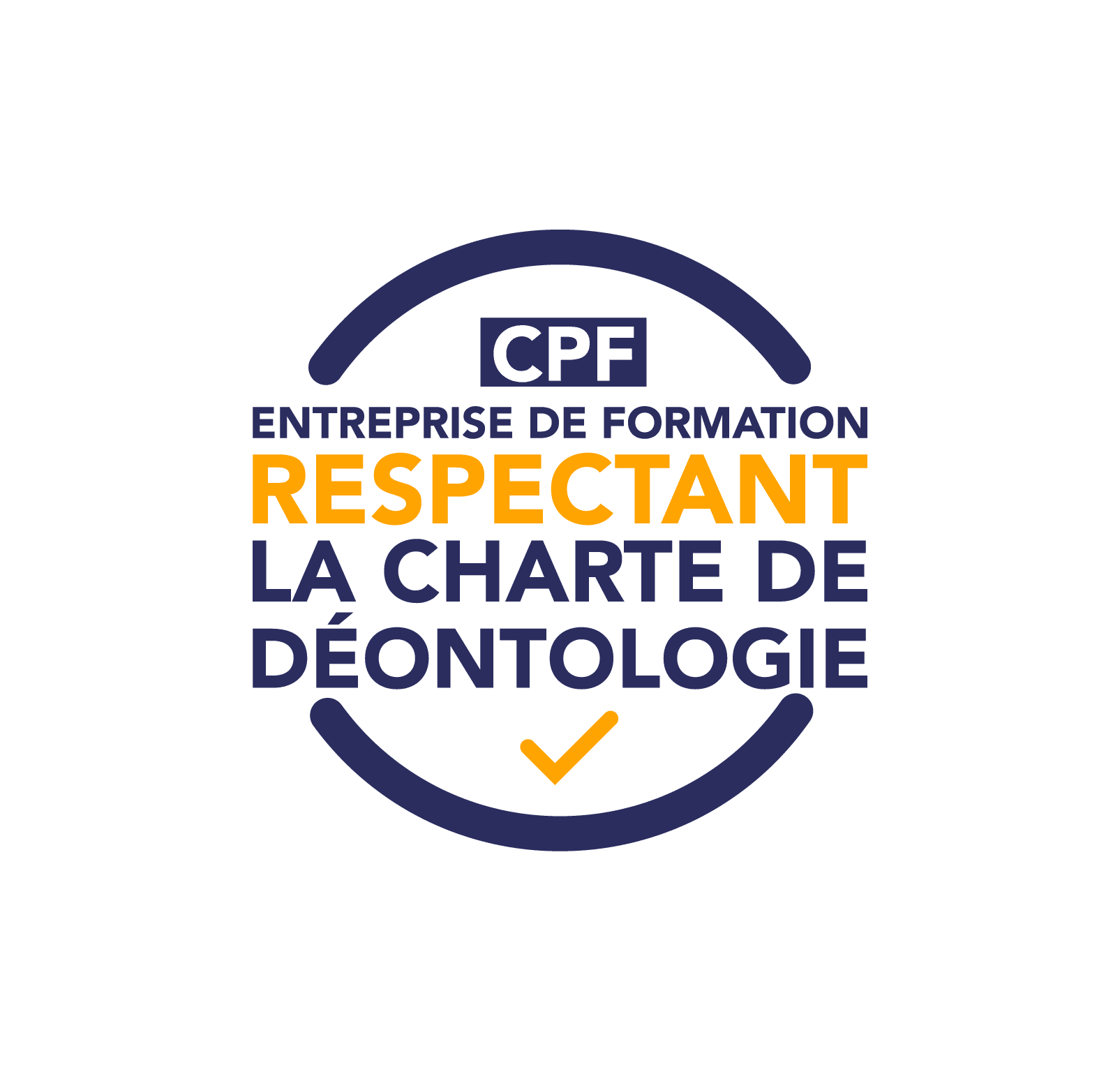 Macaron charte déontologie CPF (grand format)